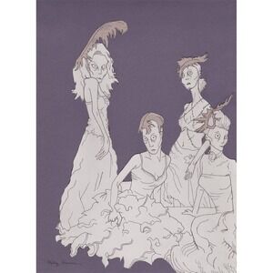Masquerade Women - Original Drawing